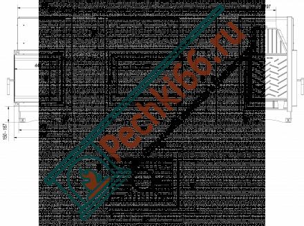 Чугунная топка Zuzia Eko right BS Deco (Kratki)