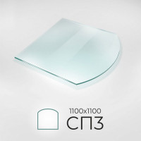 Стекло напольное под печь СП3 1100*1100мм. (Россия)