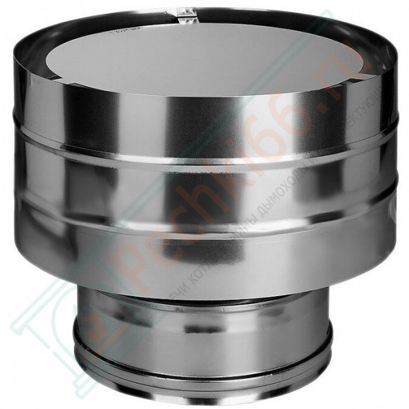 Дефлектор на трубу с изол (НЕРЖ-321/0,5-НЕРЖ-439/0,5) d-150/230 (Дымок-Lux) в Магнитогорске