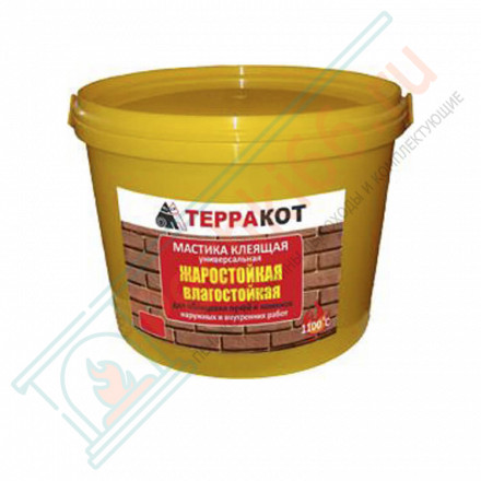Мастика жаростойкая, универсальная "Терракот" 5 кг (Терракот)