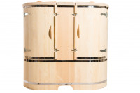 Фитобочка из кедра овальная двухместная (НКЗ)