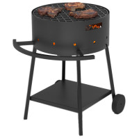 Мангал Дачник на подставке, с чугунной решеткой Стейк Ø 450 мм (Везувий)