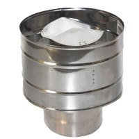 Оголовок с дефлектором (НЕРЖ-439/0,5-ОЦИНК/0,5) d-180/260 (УМК)