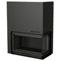 Каминная топка Font 800 R, угловое стекло справа, гильотина (ECHA-TECH) 18 кВт