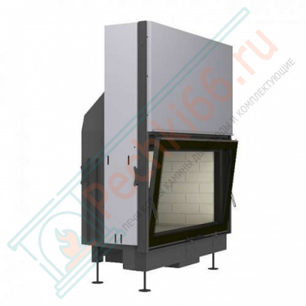 Топка Вега 1200 B принтинг черный шамот подовое горение (Экокамин)