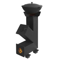 Походная печь для казана "Ракета 1" (Везувий) Походная печь для казана "Ракета 1" (Везувий)