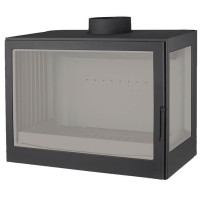 Чугунная топка LCI 007 GFL Flat top, стекло слева (Liseo Castiron) 14 кВт