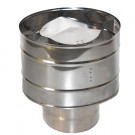 Оголовок с дефлектором (НЕРЖ-439/0,5-ОЦИНК/0,5) d-120/200 (УМК) Оголовок с дефлектором (НЕРЖ-439/0,5-ОЦИНК/0,5) d-120/200 (УМК)