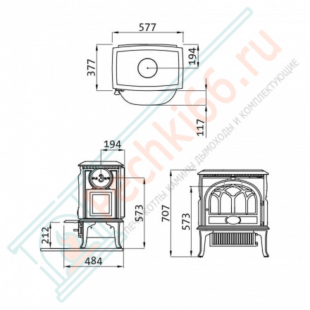 Чугунная печь F3 BRM (Jotul)