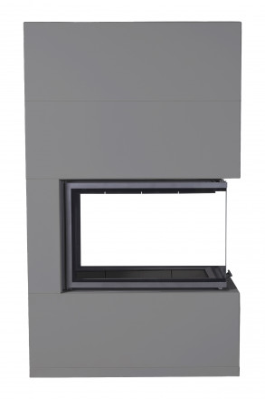 Камин Родос 900 ГРАФИТ, шамот черный (ЭкоКамин)