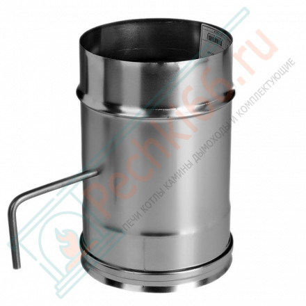 Задвижка без изол (НЕРЖ-321/0,8) d-150 (Дымок-Lux)