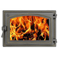 Дверца каминная чугунная 230, бронза (Везувий) Дверца каминная чугунная 230, бронза (Везувий)