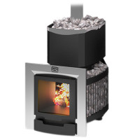 Печь для бани Русь-Сетка 18Л Панорама (Теплодар) до 18 м3
