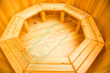 Купель кедровая круглая 150х150х100 (НКЗ)