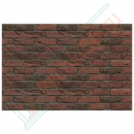 Плита ФАСПАН Красно-коричневый №1003 Горизонталь 9 мм 1200х600мм (Везувий)