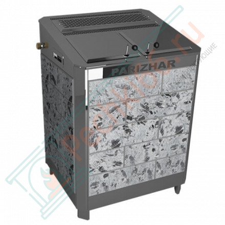 Электрическая паротермальная печь ПАРиЖАР 16 кВт, серпентенит «Премиум» (Инжкомцентр ВВД) до 20 м3