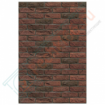 Плита ФАСПАН Красно-коричневый №1003 Вертикаль 9 мм 1200х600мм (Везувий)