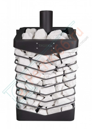 Печь для бани № 07МСП с парогенератором и с сеткой для камней