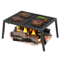 Плита чугунная Гриль, Стейк с подставкой (Везувий)