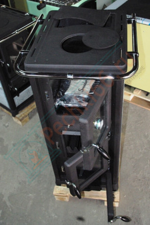 Отопительная печь OLIMPIA Stone, духовой шкаф, варочная панель, талькохлорит (MBS) до 240 м3