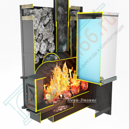 Печь банная Емельяныч - 3/S 220 Сeramic, под бак 60 л (Дионис)