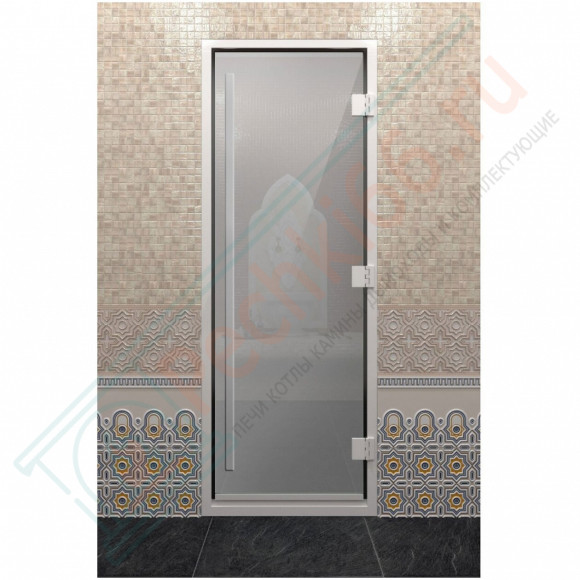 Стеклянная дверь DoorWood «Хамам Престиж Сатин» 2000х800 мм в Магнитогорске