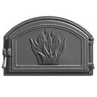 Дверца печная чугунная 223, антрацит (Везувий)