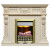Каминокомплект Corsica - Слоновая кость с патиной (Ширина 1100) с электрическим очагом Danville Antique Brass FB2