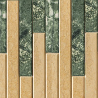 Плитка из камня ламель 1-м² "Змеевик + Сильвия Оро" (Feringer)