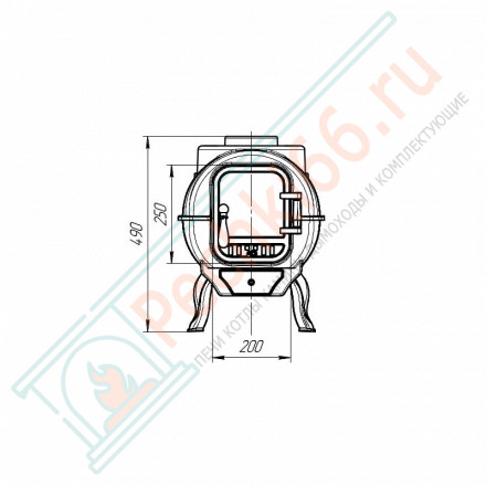 Отопительно-варочная печь Тайга PRO (ProMetall)
