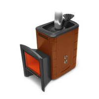 Печь для бани Гейзер 2014 Inox Витра ЗК ТО терракота (T.M.F) до 18 м3 Печь для бани Гейзер 2014 Inox Витра ЗК ТО терракота (T.M.F) до 18 м3