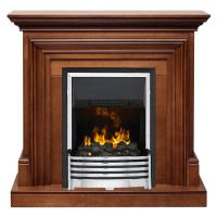 Электрический Каминокомплект Bradford - Орех с очагом Flagstaff