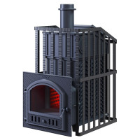 Чугунная печь для бани Гефест GFS-ЗК 45 (П) Ураган (ТехноЛит)