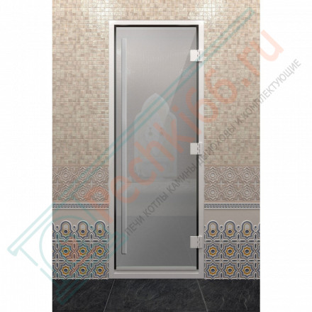 Стеклянная дверь DoorWood «Хамам Престиж Сатин» 2100х900 мм