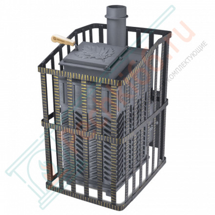 Чугунная печь для бани Гефест GFS-ЗК 18 (М) Ураган (ТехноЛит)