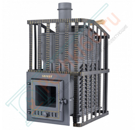 Чугунная печь для бани Гефест GFS-ЗК 18 (М) Ураган (ТехноЛит)