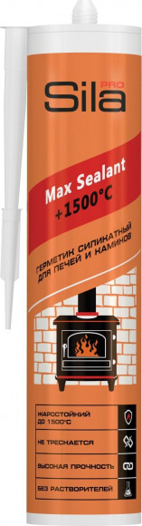 Герметик силикатный термостойкий Max Sealant +1500°, 290 мл (Sila PRO) в Магнитогорске