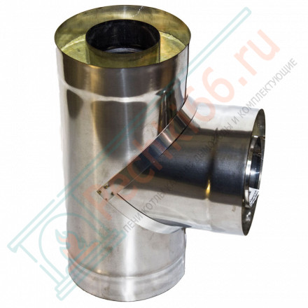 Сэндвич-тройник 90° (НЕРЖ-439/1,0-ОЦИНК/0,5) d-160/220 (УМК)