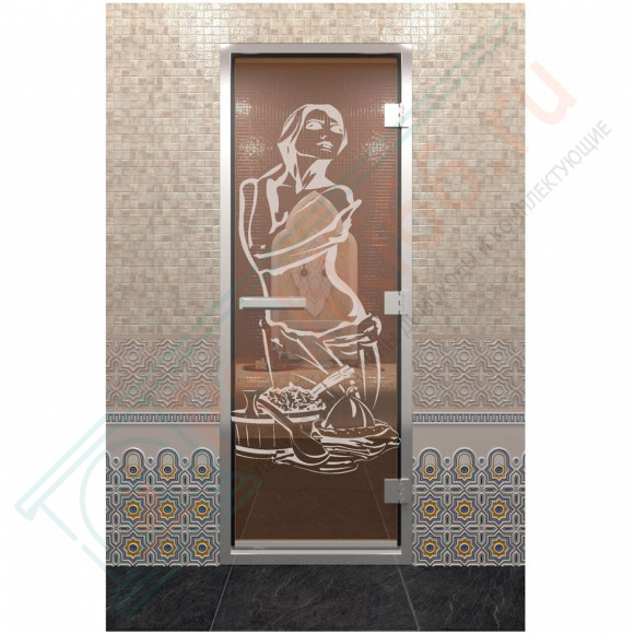 Стеклянная дверь DoorWood «Хамам Искушение Бронза» 1900х700 (по коробке) в Магнитогорске