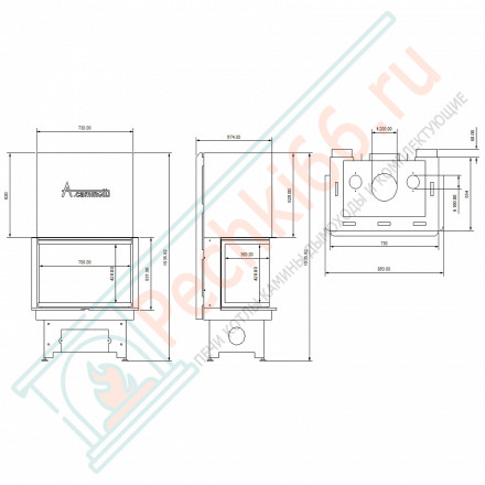 Каминная топка Crystal 70 Max (A.caminetti)