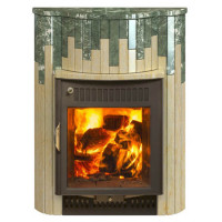 Портал для печи (Мини или Оптима) серии 'Ламель' - Змеевик + Сильвия Оро (Feringer)