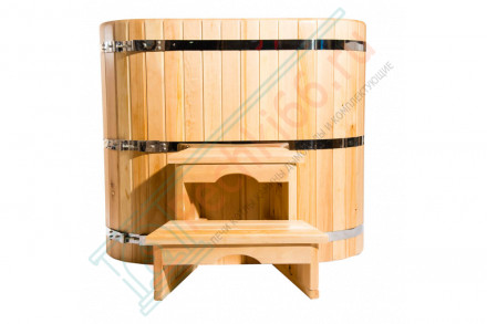 Купель кедровая овальная 120х200х100 (НКЗ)