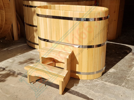 Купель кедровая овальная 120х200х100 (НКЗ)