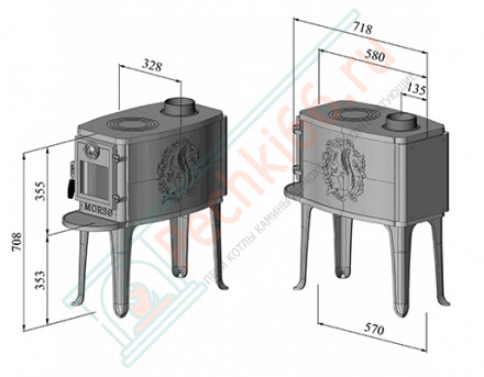Чугунная печь Morsø 2B Standard (Morso)