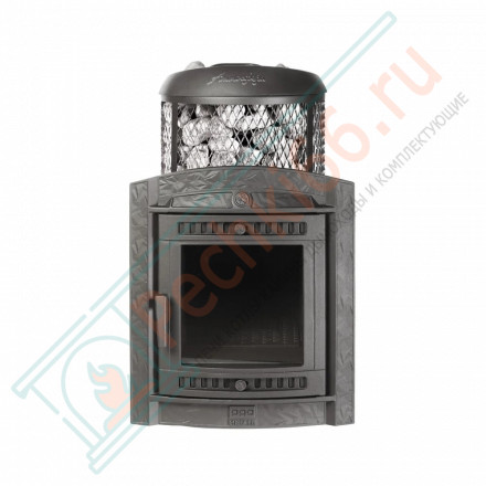 Печь для бани Атмосфера L+, усиленная каменка, комбинированная облицовка Жадеит (ProMetall)