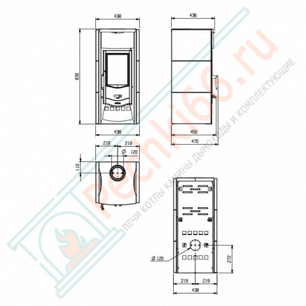 Печь-камин Asia (La Nordica)