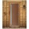 Стеклянная дверь для бани Престиж PRO, матовая бронза, 1900х700 (DoorWood)