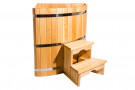 Купель кедровая угловая 110х110х120 (НКЗ) Купель кедровая угловая 110х110х120 (НКЗ)