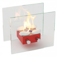 Биокамин Токио S, красный (LuxFire)