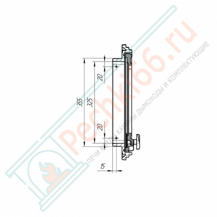 Дверца панорамная «Артика» (Prometall)